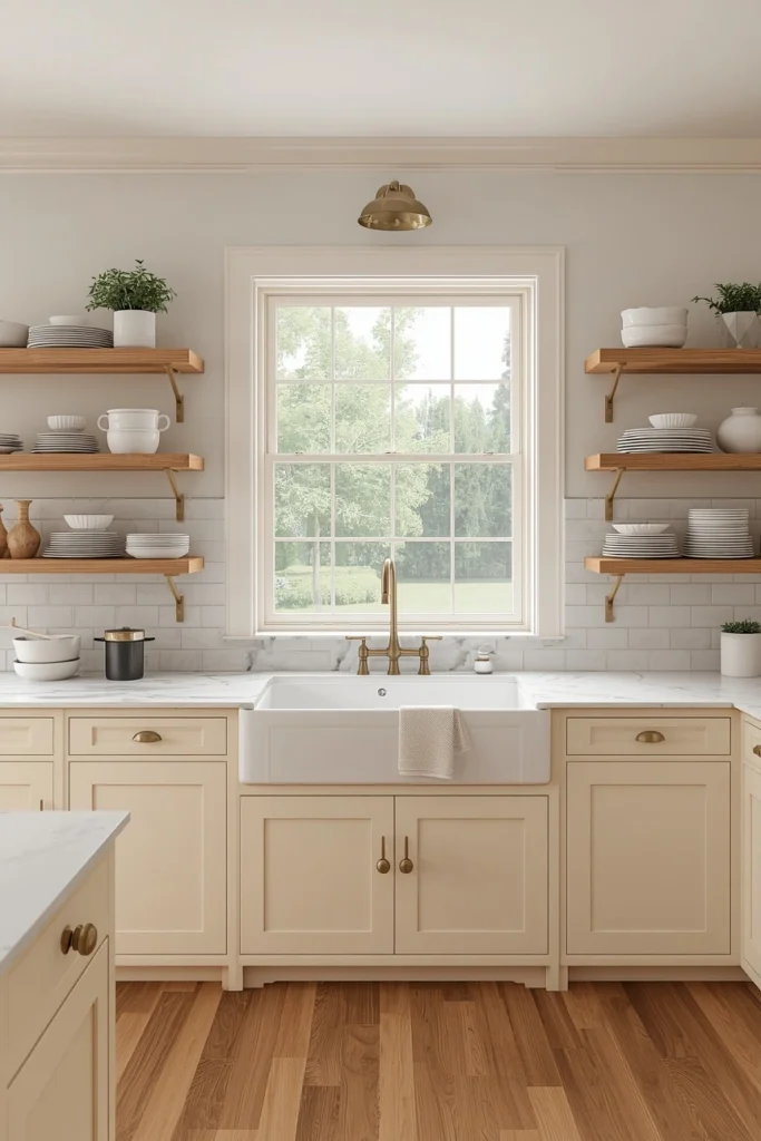 17 Farmhouse Kitchen Ideas That Feel Like a Warm Hug Every Morning 2 The Classic White Farmhouse Kitchen