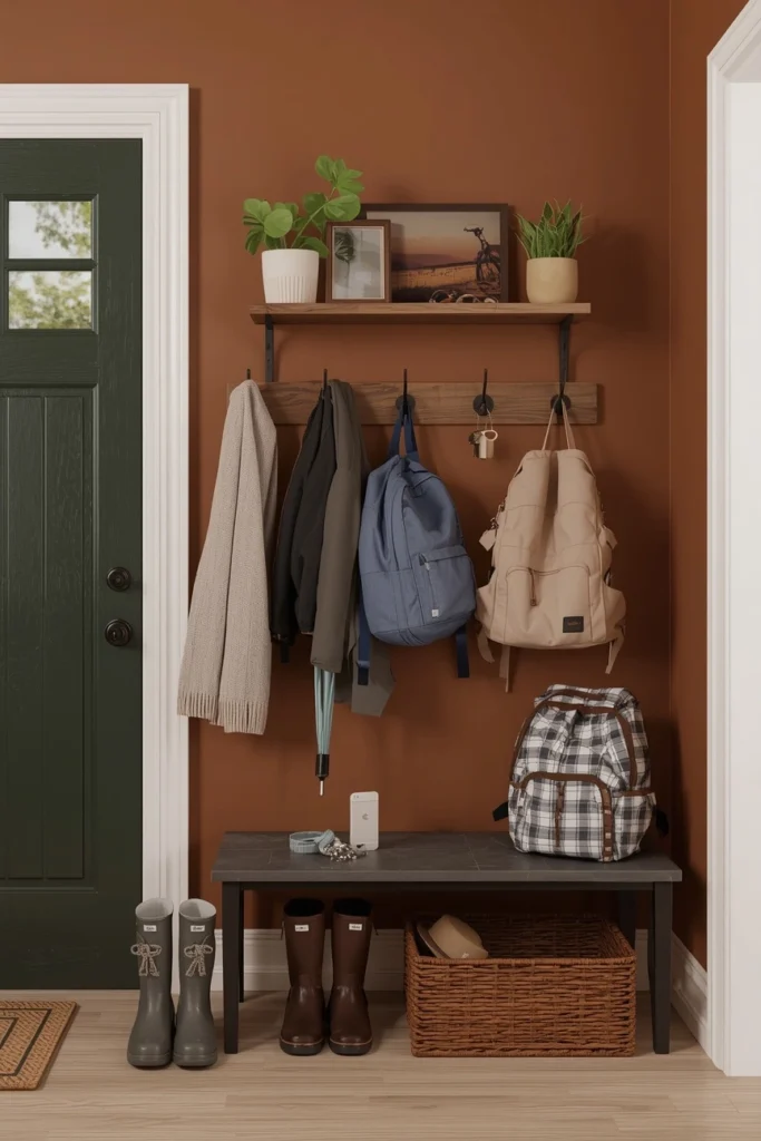 18 Mini Mudroom Ideas That Prove You Don't Need Much Space to Stay Organized 12 The Back Door Mini Mudroom