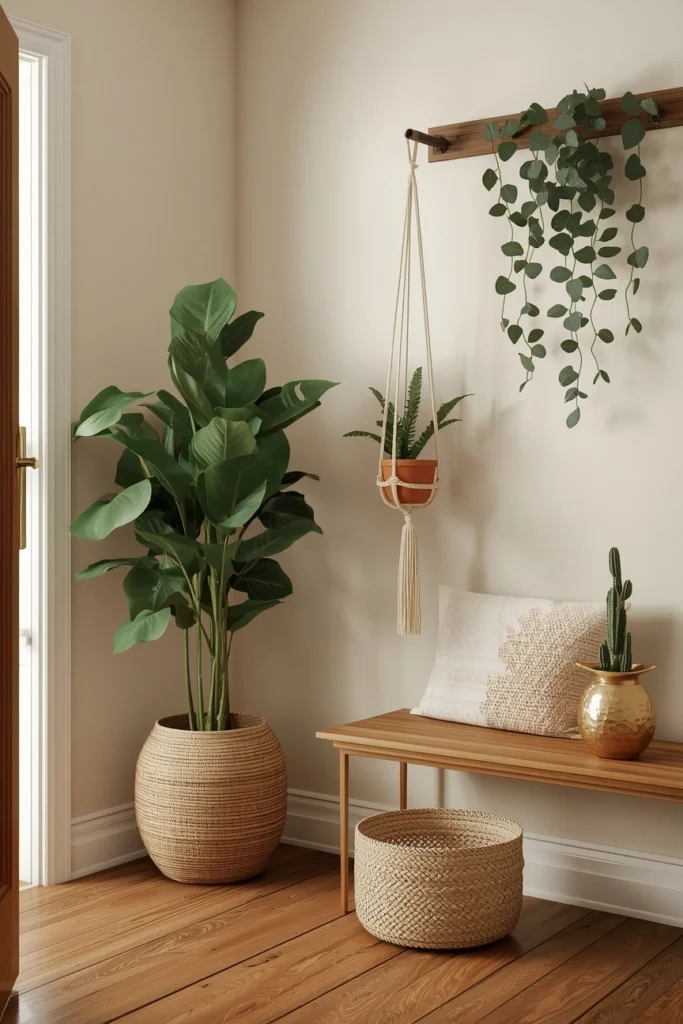 20 Boho Mudroom Ideas That Make Your Entryway Feel Like a Whole Vibe 15 Global Boho Mudroom — Collected, Traveled, Perfectly Imperfect