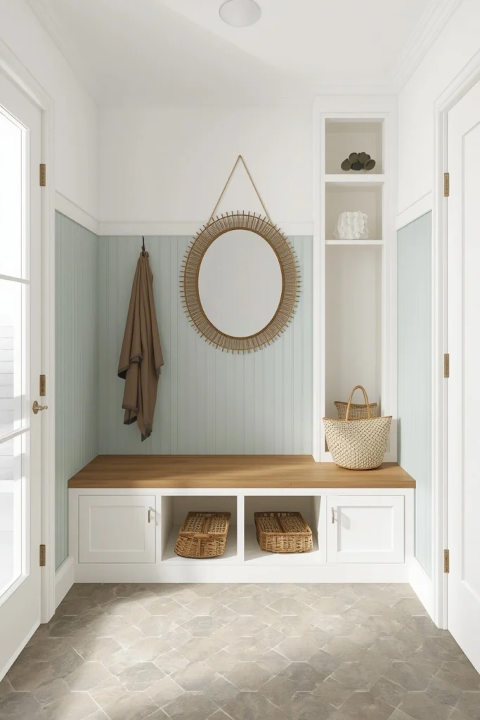 20 Mudroom Entryway Ideas That Are Beautiful Enough to Be a Design Feature 17 The Garage-to-Mudroom Conversion