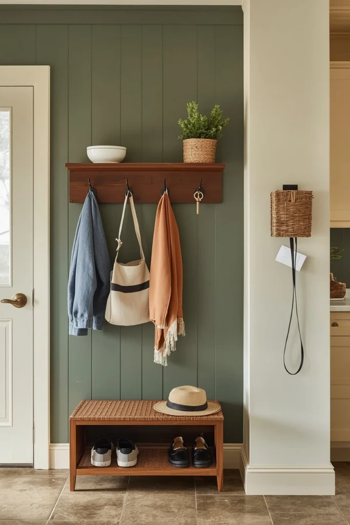 18 Mini Mudroom Ideas That Prove You Don't Need Much Space to Stay Organized 18 Kitchen Mudroom Wall