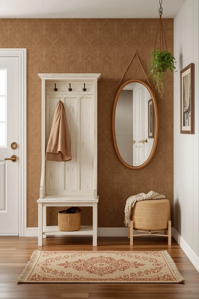 20 Boho Mudroom Ideas That Make Your Entryway Feel Like a Whole Vibe 19 Kids' Boho Mudroom — Playful, Colorful, and Still Beautiful