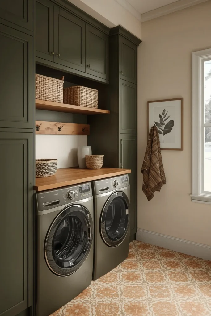 20 Mudroom Entryway Ideas That Are Beautiful Enough to Be a Design Feature 19 The High-Contrast Gallery Wall Mudroom