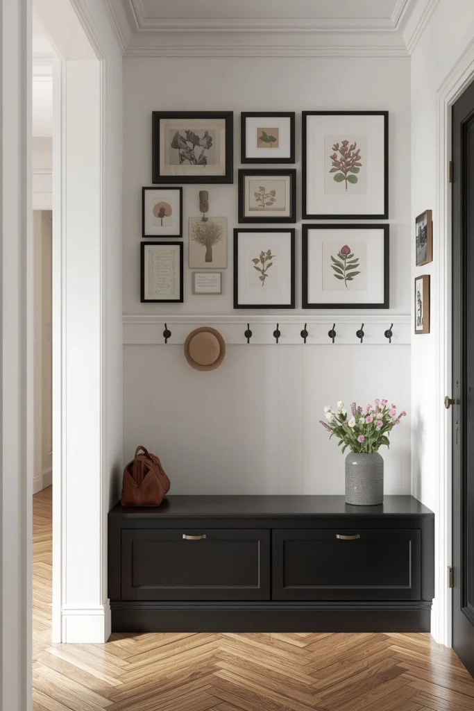 20 Mudroom Entryway Ideas That Are Beautiful Enough to Be a Design Feature 20 Farmhouse Mudroom with Shiplap and Vintage Hooks
