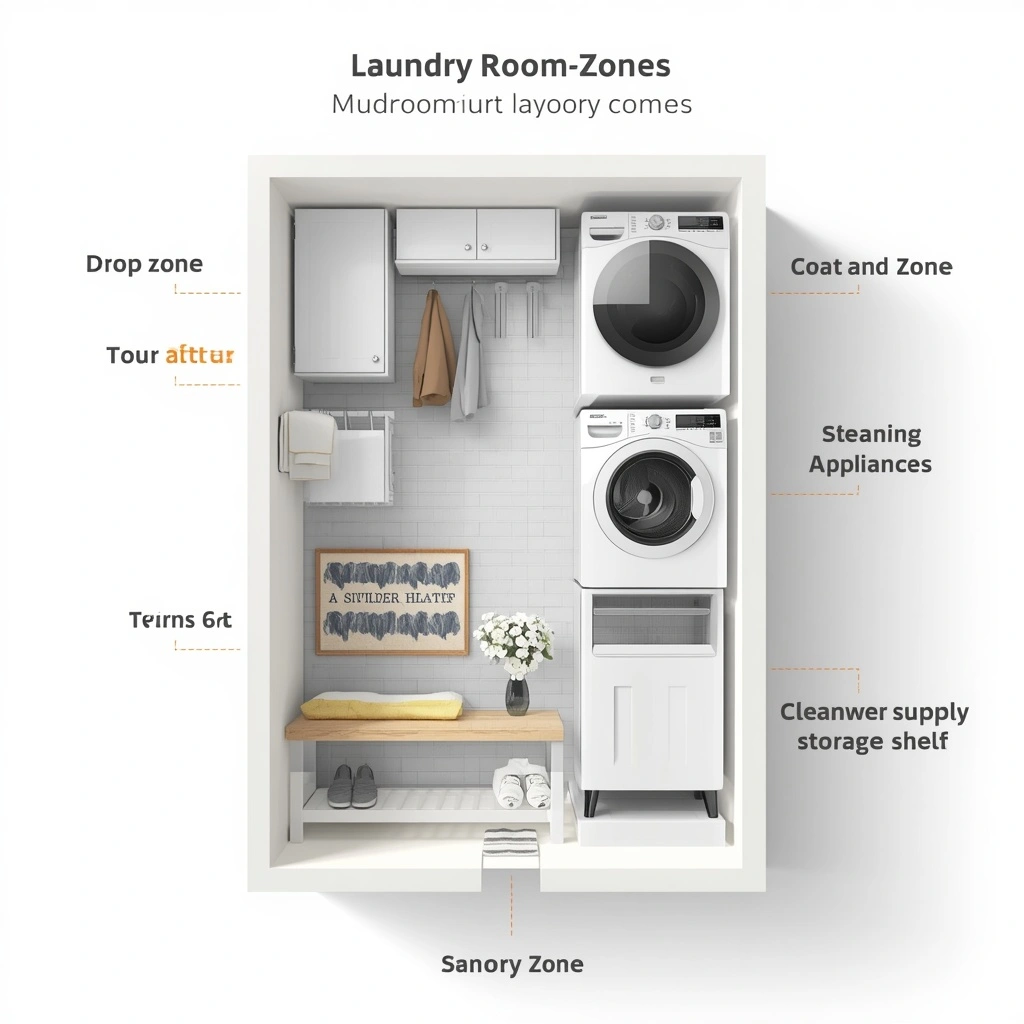17 Small Mudroom Laundry Combo Ideas That Are Organized, Stylish, and Super Functional 3 narrow mudroom with laundry room setup
