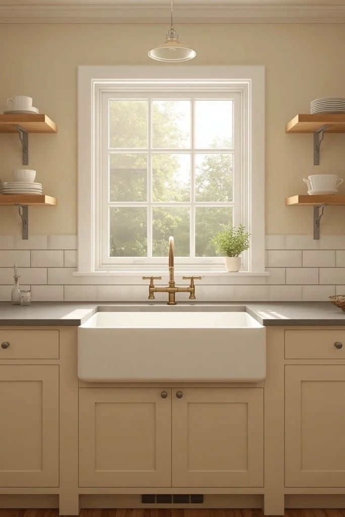 17 Farmhouse Kitchen Ideas That Feel Like a Warm Hug Every Morning 5 The Apron Sink farmhouse Kitchen