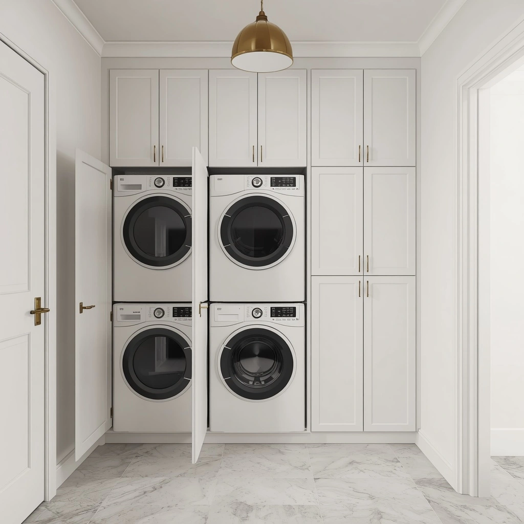 17 Small Mudroom Laundry Combo Ideas That Are Organized, Stylish, and Super Functional 5 laundry mudroom with cupboard