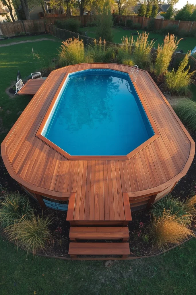 16 Above Ground Pool Ideas That Look Just as Gorgeous as In-Ground Ones 2 above ground pool ideas