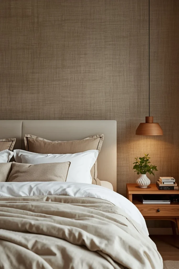 19 Bedroom Wallpaper Designs That Instantly Make Your Space Feel Dreamy 2 Soft & Textured: Dreamy Without Drama bedroom wallpaper