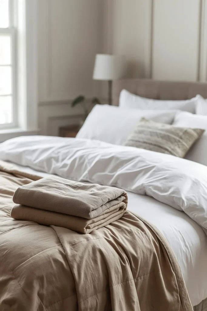 17 Guest Bedroom Ideas That Will Make Every Visitor Never Want to Leave 2 guest bedroom bed, featuring crisp white percale sheets,