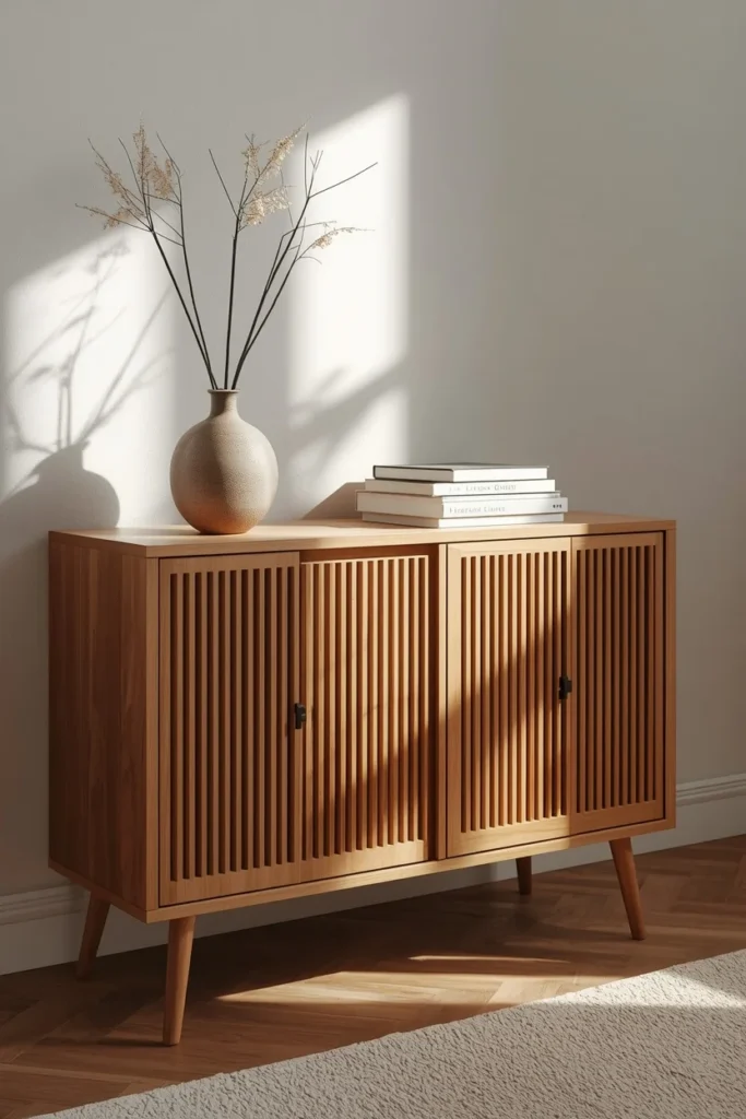 18 IKEA Hack Ideas That Turn Basic Furniture Into Designer Pieces 2 living room console, featuring a hacked IKEA KALLAX unit