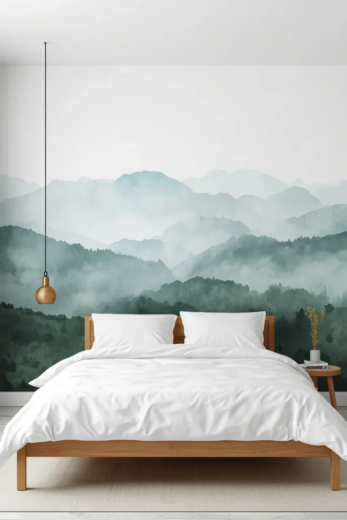 19 Bedroom Wallpaper Designs That Instantly Make Your Space Feel Dreamy 11 Landscape Mural Wallpaper bedroom