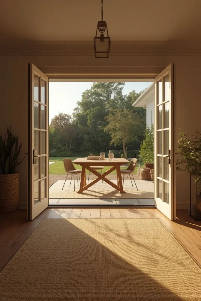 20 Summer House Interior Ideas That Are Bright, Breezy & Beautifully Relaxed 11 summer house dining area, featuring a wood dining table