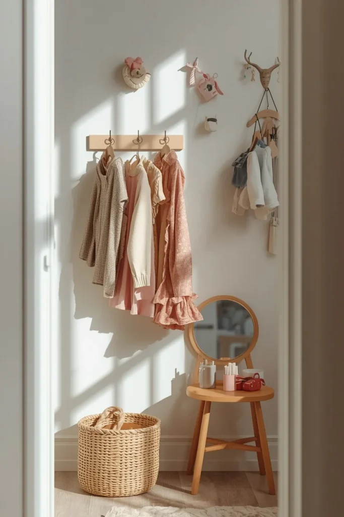 22 Genius Playroom Ideas That Kids Will Love & Parents Will Actually Appreciate 12 children's playroom, featuring a dress-up corner
