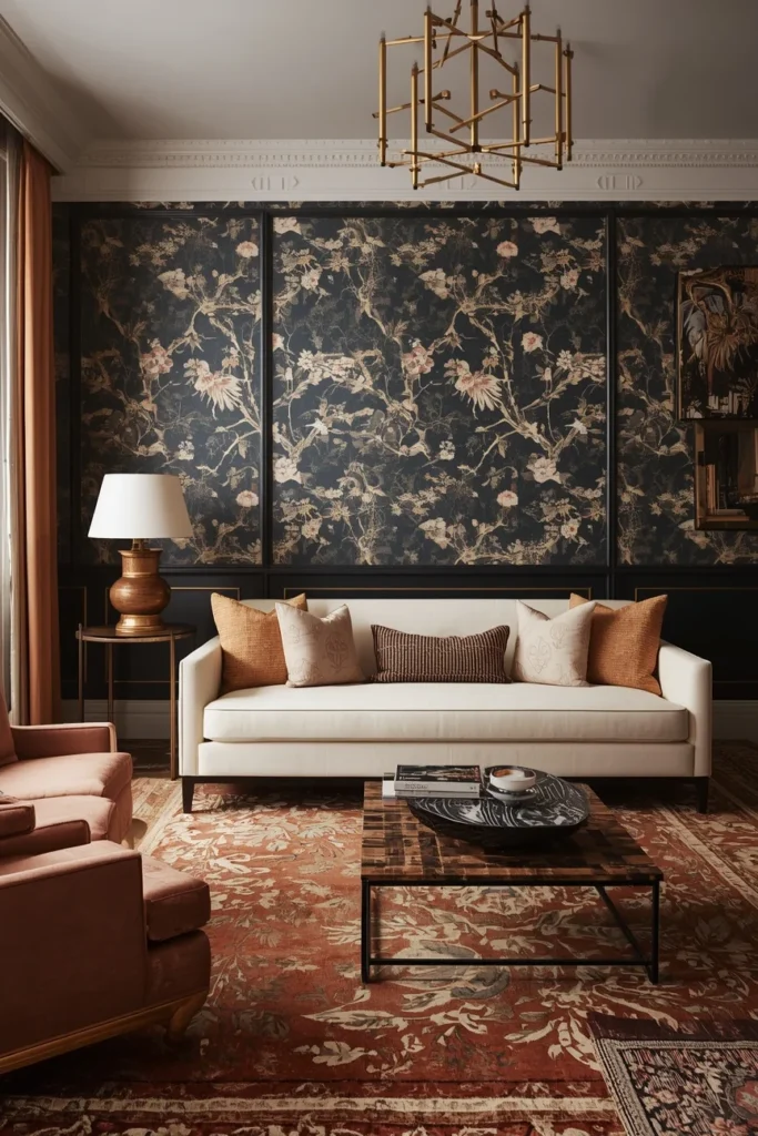 18 Living Room Wallpaper Ideas That Are Bold, Beautiful & Conversation-Starting 12 Chinoiserie living room