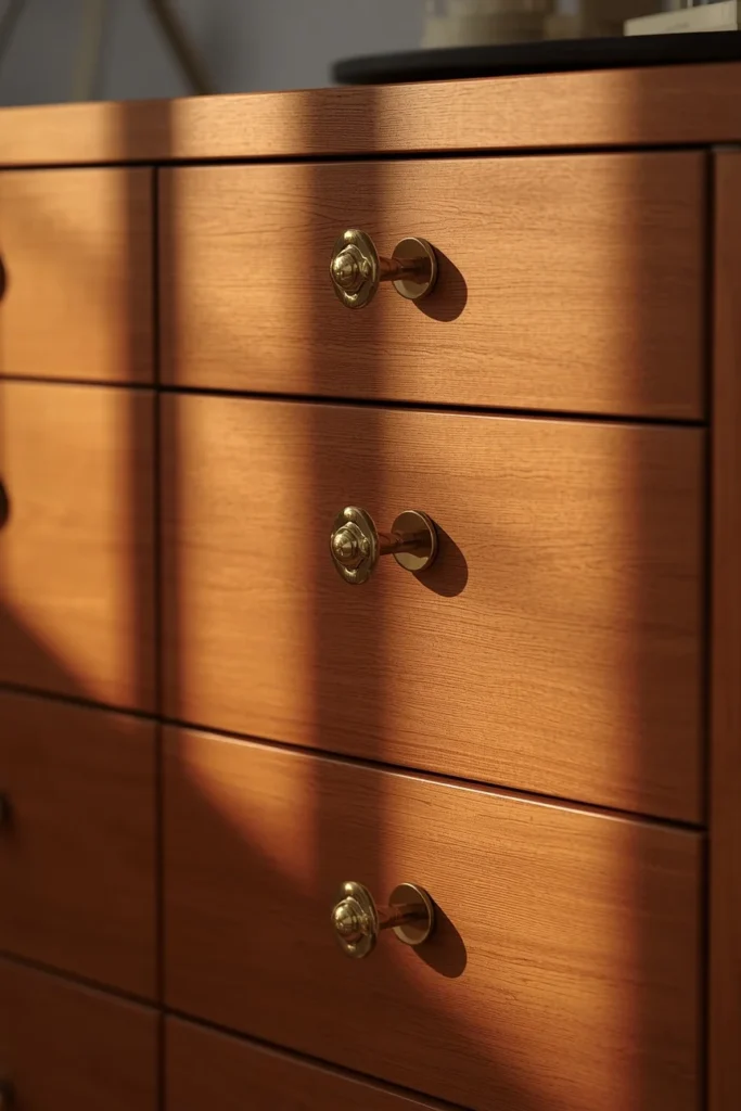18 IKEA Hack Ideas That Turn Basic Furniture Into Designer Pieces 13 dresser close-up, featuring a IKEA HEMNES-style dresser