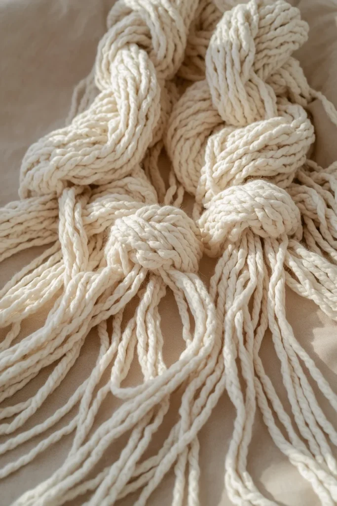21 Summer Bedding Ideas That Make Your Bed Look Fresh & Resort-Ready 14 Macrame Throw Draped Over the Foot of the Bed