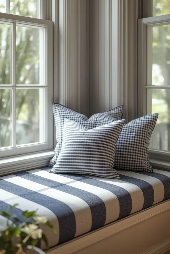 20 Summer House Interior Ideas That Are Bright, Breezy & Beautifully Relaxed 14 summer house window seat, featuring a cushion upholstered