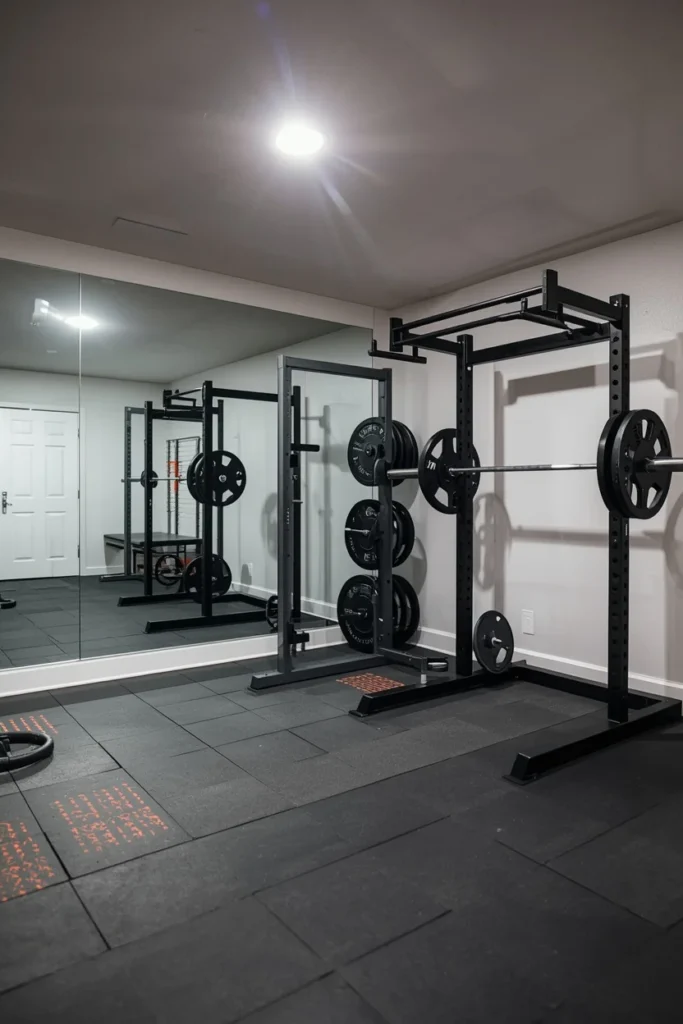 18 Cozy Basement Ideas That Transform Dead Space Into a Family Favorite Room 15 Basement Home Gym Corner