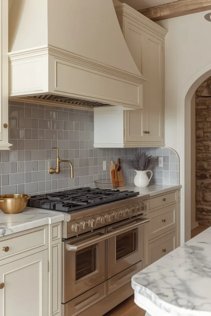 21 Country Kitchen Backsplash Ideas That Make Your Whole Kitchen Pop 15 French Country kitchen Glazed Ceramic in Dusty Blue
