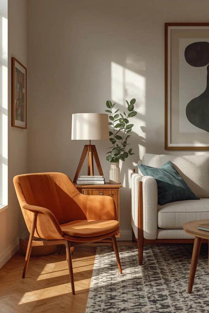 24 Family Room Ideas That Are Stylish Enough for Adults, Fun for Kids 16 family room, featuring a vintage wood side table