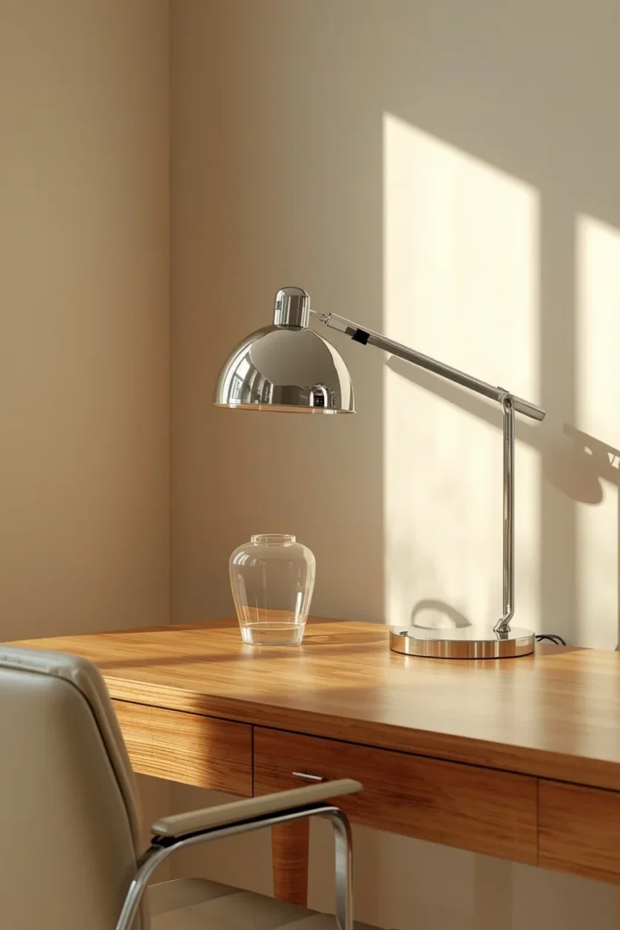 21 Home Office Aesthetic Ideas That Make Working From Home Actually Enjoyable 17 modern home office, featuring a warm wood desk
