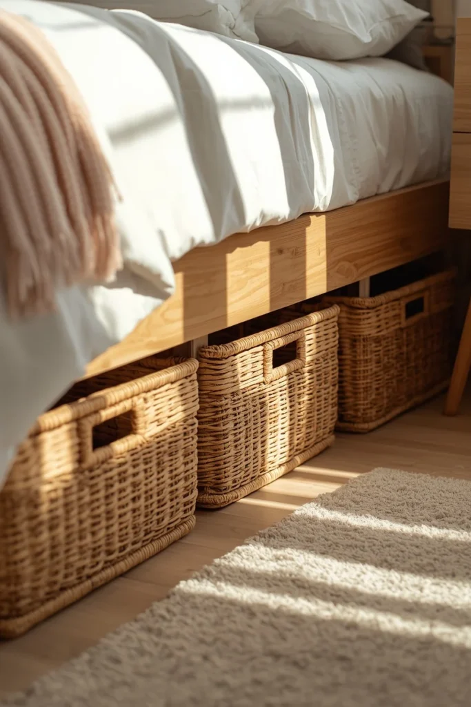 19 Renter-Friendly Bedroom Ideas That Feel Like a Real Home, Not a Rental 17 Under-Bed Storage Styling