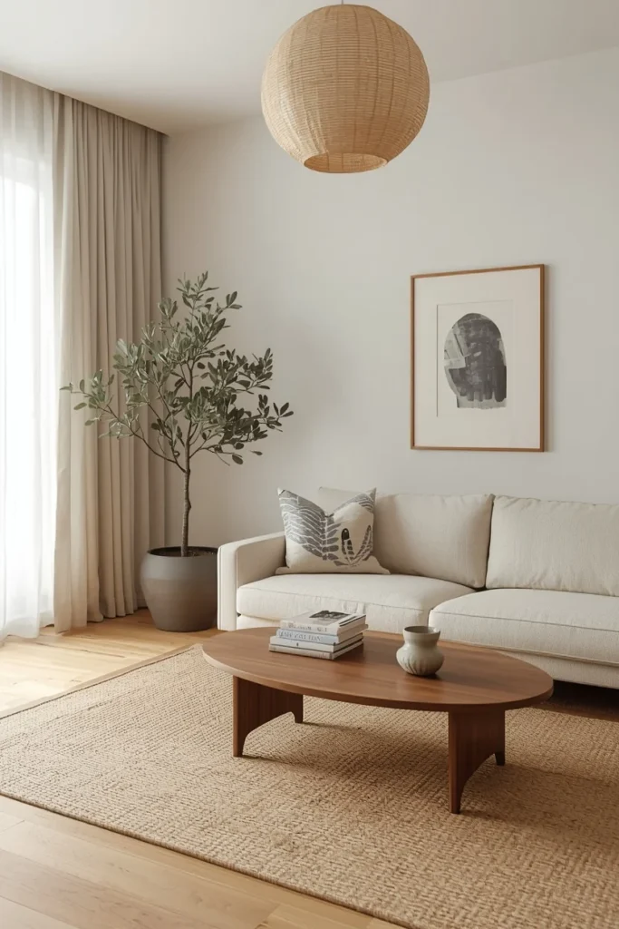25 Japandi Living Room Designs That Are Minimalist, Peaceful & Stunning 18 The Slow Living Japandi Room