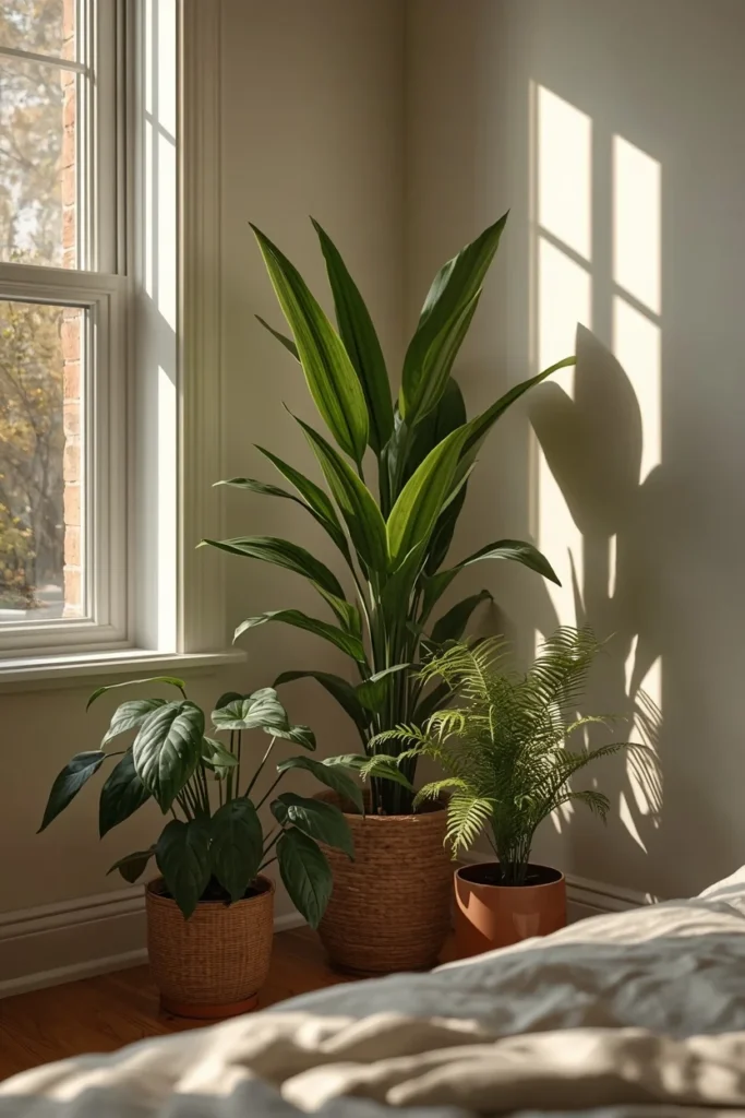 19 Renter-Friendly Bedroom Ideas That Feel Like a Real Home, Not a Rental 18 Plant Corner for Color