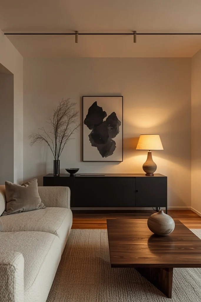 25 Japandi Living Room Designs That Are Minimalist, Peaceful & Stunning 3 The Foundation Neutral japandi living room