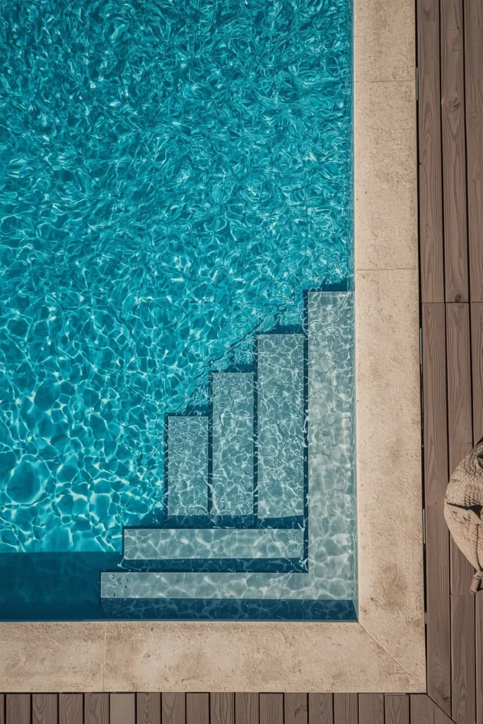 16 Above Ground Pool Ideas That Look Just as Gorgeous as In-Ground Ones 3 Above ground Grecian-style pool