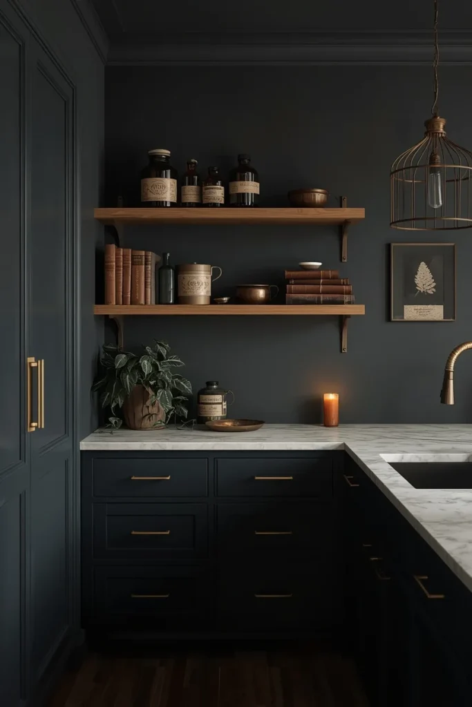 19 Kitchen Aesthetic Ideas So Good You'll Want to Renovate Tomorrow 3 kitchen aesthetic ideas cabinatery dark