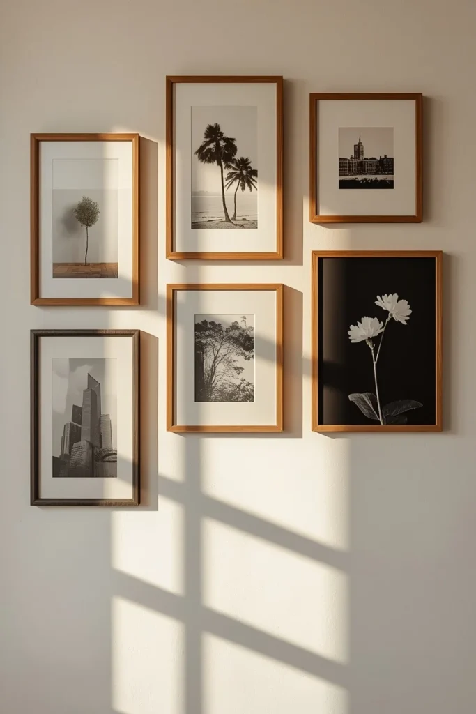 19 Renter-Friendly Bedroom Ideas That Feel Like a Real Home, Not a Rental 3 Command Hook Gallery Wall renter friendly bedroom