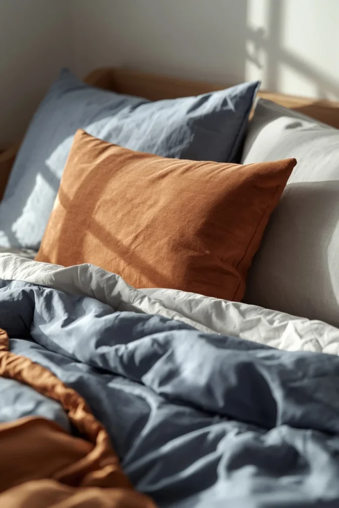 21 Summer Bedding Ideas That Make Your Bed Look Fresh & Resort-Ready 21 Light Terracotta or Clay Accent Pillow