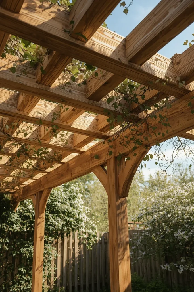18 Backyard Gazebo Ideas That Create the Most Beautiful Outdoor Escape 4 a cedar pergola-gazebo hybrid with slatted open beams