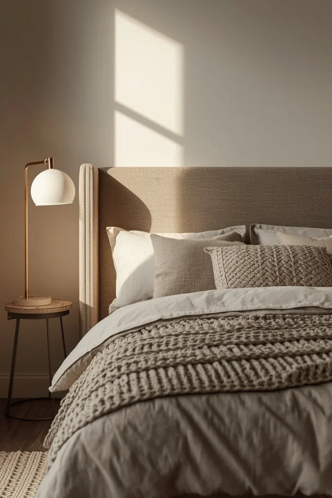 19 Renter-Friendly Bedroom Ideas That Feel Like a Real Home, Not a Rental 5 No-Sew Fabric Headboard