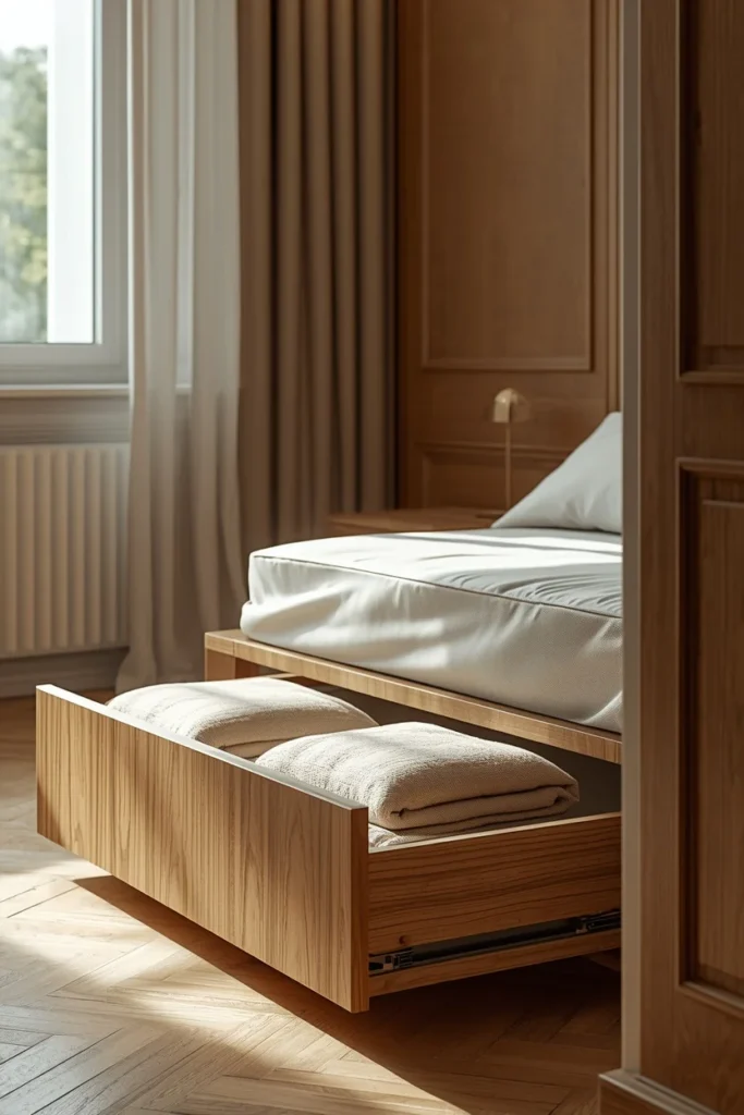 20 Studio Apartment Ideas That Make One Room Feel Like a Whole Beautiful Home 5 studio apartment bedroom area, featuring a low platform bed