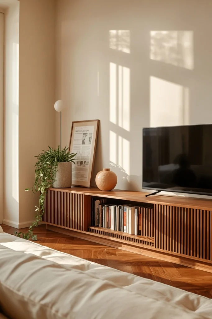 25 Japandi Living Room Designs That Are Minimalist, Peaceful & Stunning 6 The Linen Sofa Room