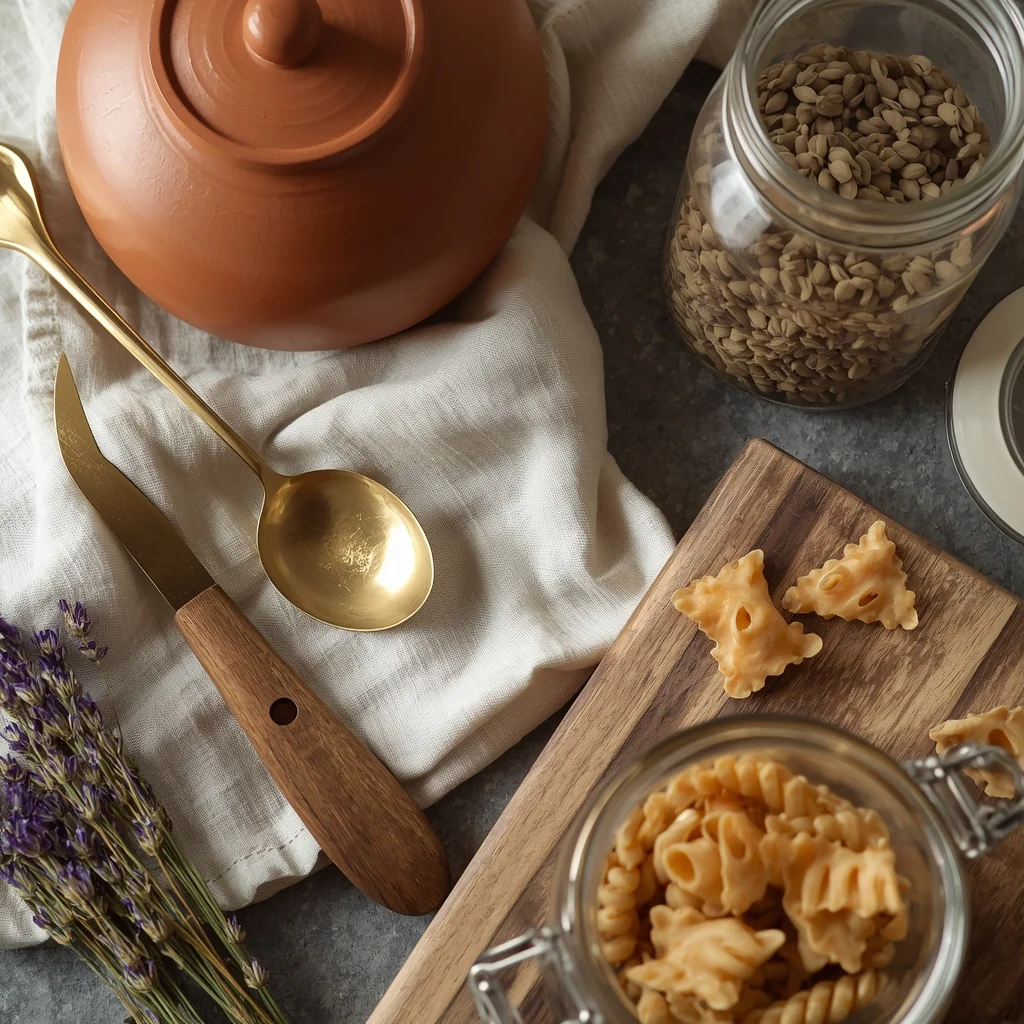 18 Cottagecore Kitchen Ideas That Make Cooking Feel Like a Fairy Tale 6 The Worn Wooden Kitchen Table