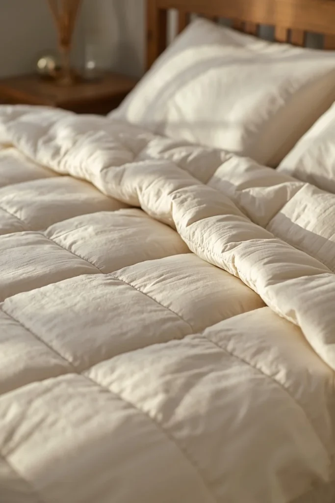 21 Summer Bedding Ideas That Make Your Bed Look Fresh & Resort-Ready 6 Quilted Coverlet as a Summe