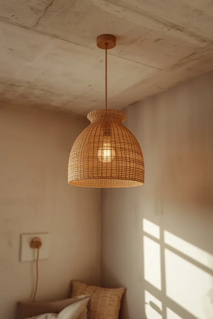 19 Renter-Friendly Bedroom Ideas That Feel Like a Real Home, Not a Rental 7 Plug-In Pendant Light Swap