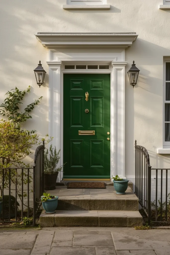 19 Green House Exterior Ideas That Are Fresh, Bold & Beautifully Unexpected 8 Green Shutters house exterior