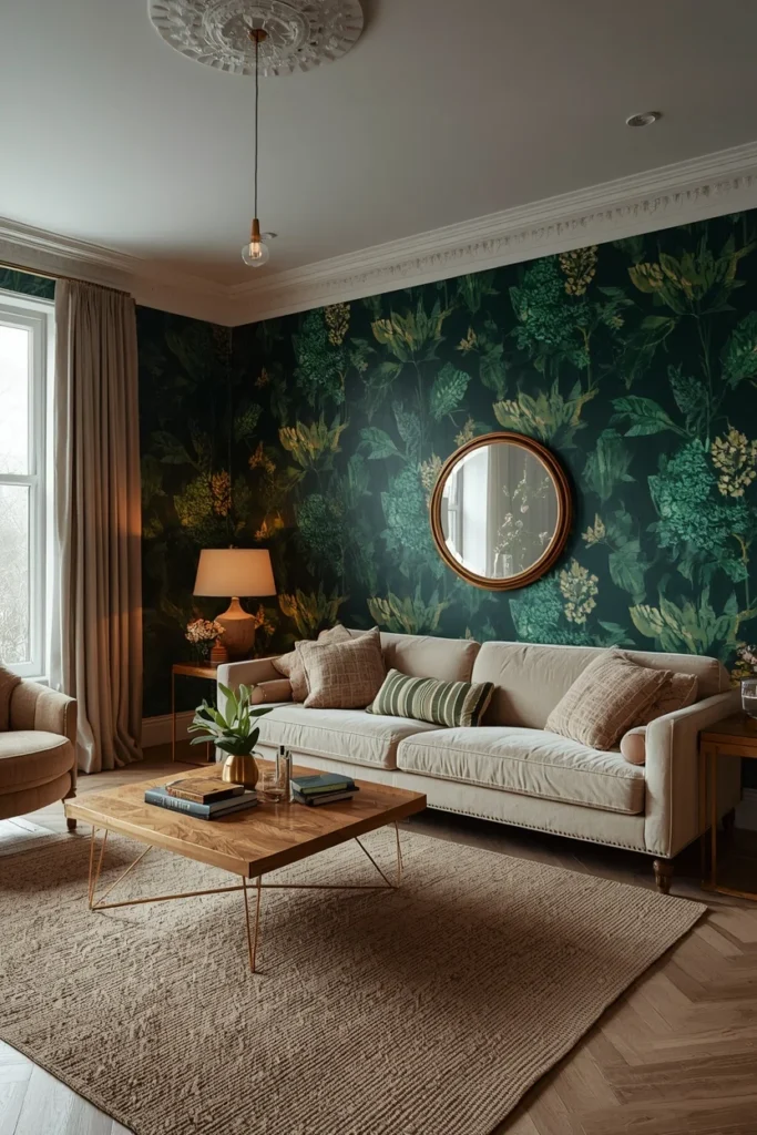 18 Living Room Wallpaper Ideas That Are Bold, Beautiful & Conversation-Starting 8 Full-Room Wallpaper Drenching