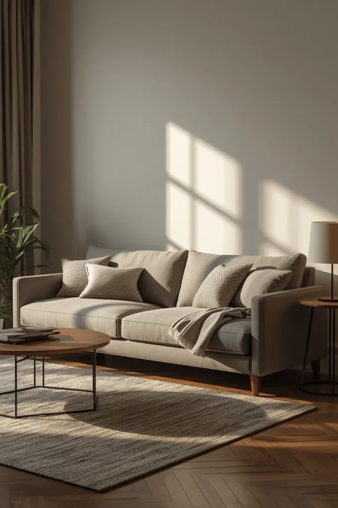 20 Studio Apartment Ideas That Make One Room Feel Like a Whole Beautiful Home 9 studio apartment living room, featuring a quality gray linen sleeper sofa