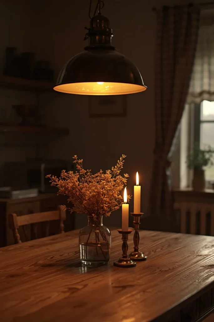 18 Cottagecore Kitchen Ideas That Make Cooking Feel Like a Fairy Tale 10 COTTAGECORE KITCHEN LIGHTING