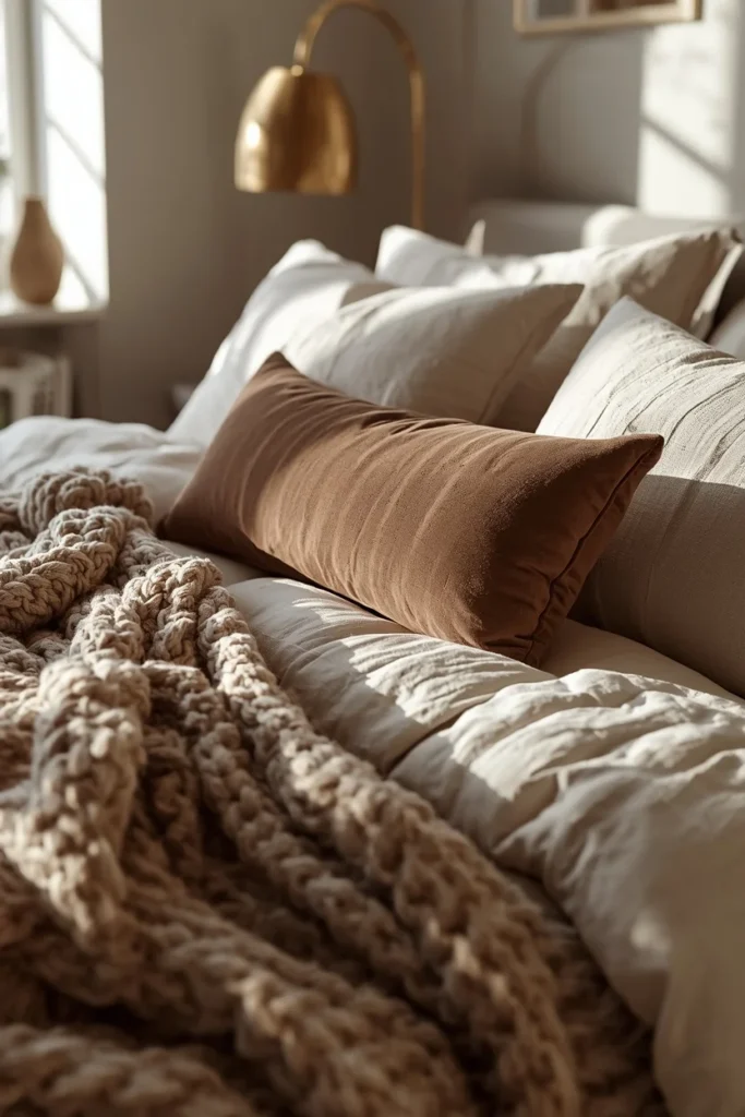 19 Renter-Friendly Bedroom Ideas That Feel Like a Real Home, Not a Rental 10 Layered Textile Bedding renter friendly bedroom decor