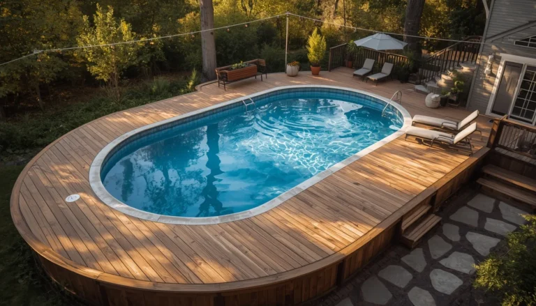 16 Above Ground Pool Ideas That Look Just as Gorgeous as In-Ground Ones 7 above ground pool featured image