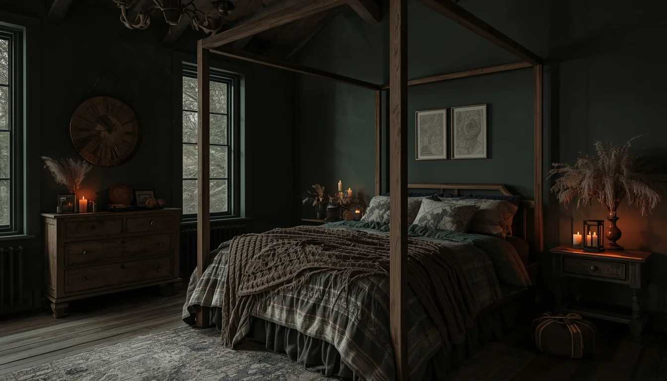 18 Dark Cottagecore Bedroom Ideas That Feel Magical & Deeply Cozy 1 dark cottagecore bedroom