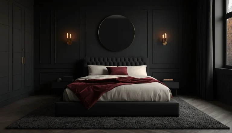 17 Moody Black Bedroom Ideas That Are Hauntingly Beautiful & Chic 29 moody black bedroom featured