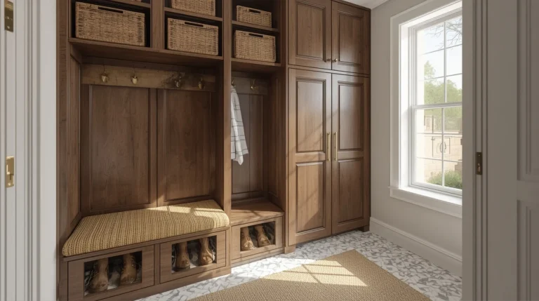 20 Mudroom Entryway Ideas That Are Beautiful Enough to Be a Design Feature 22 mudroom entryway featured image